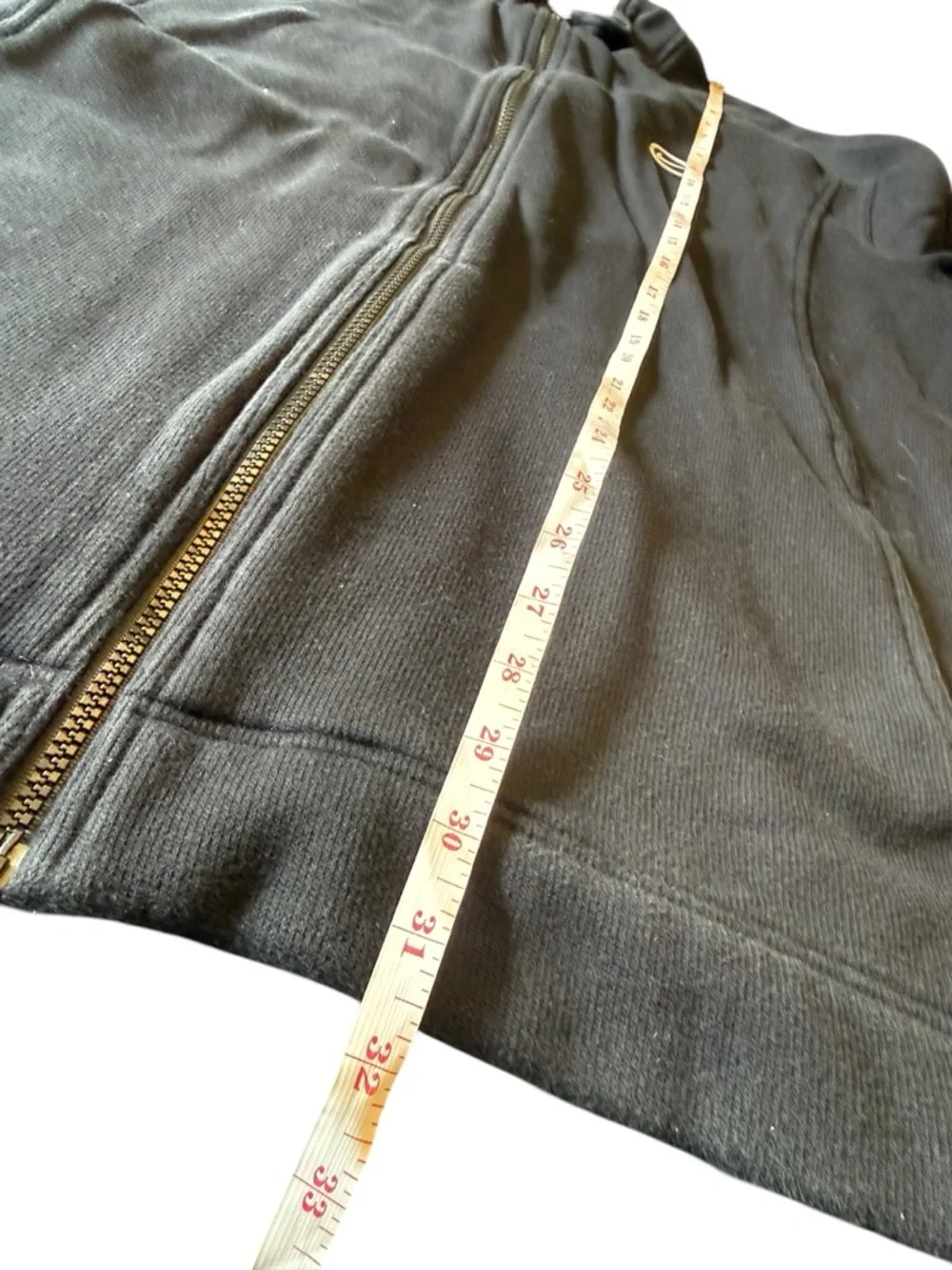 VTG‎ Nike Jacket Mens Large Black Fleece Lined Full Zip Back Logo Athleisure Y2K